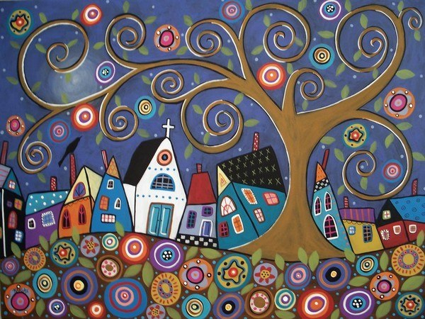 Наивная живопись Карлы Жерар