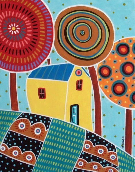 Наивная живопись Карлы Жерар