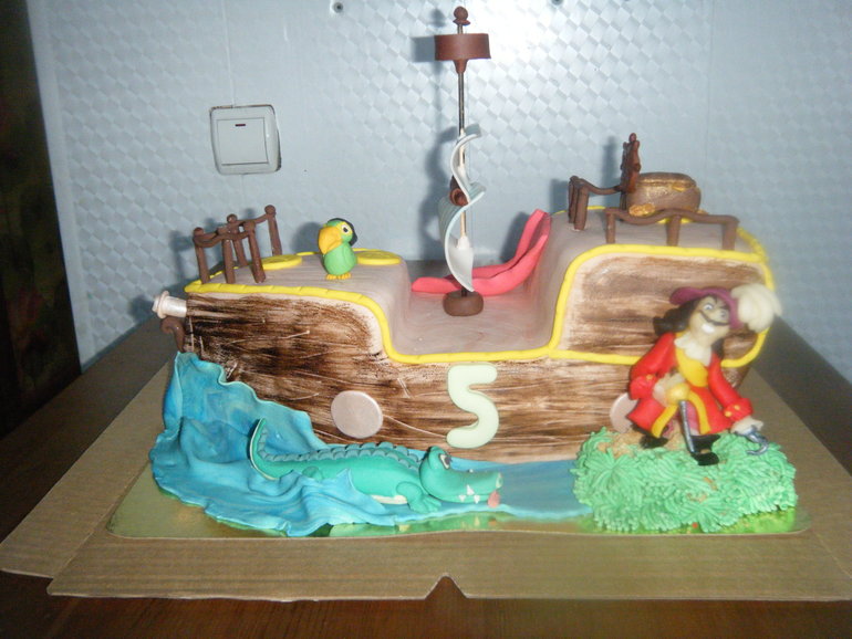 Торт корабль-быстрый пираты Нетландии