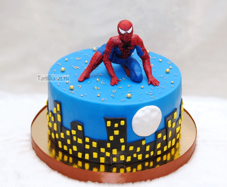 Торт Человек паук без мастики