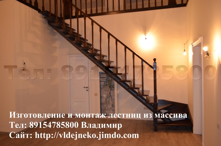 Лестницы из массива под Ключ