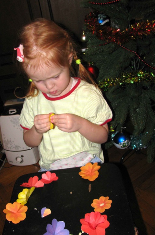 и мы на больничном увлекались аппликацией