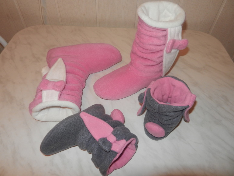 Тапки - балетки для мамы и её детки ... и ещё ...