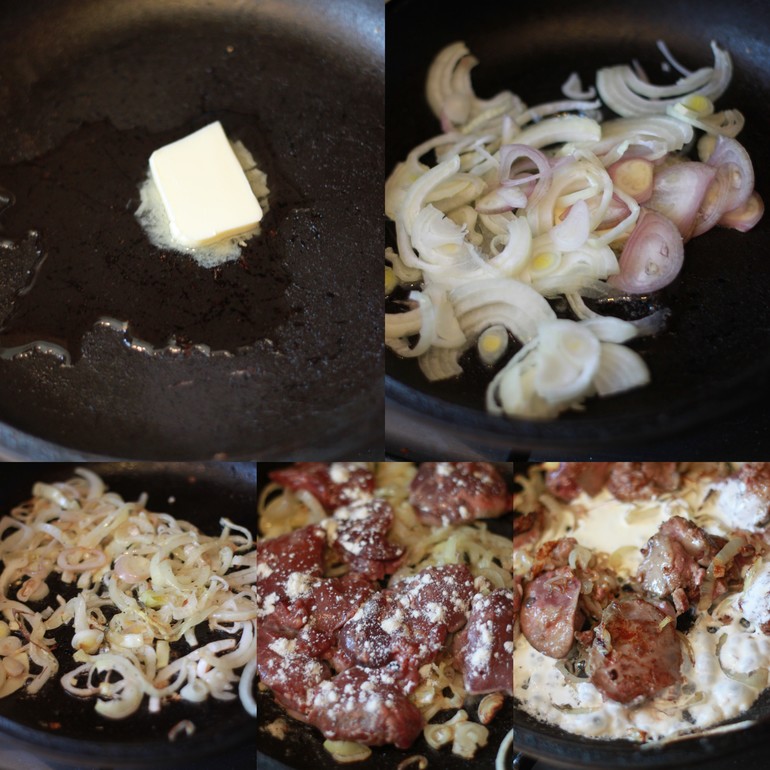 Куриная печенка с рисом и томатной сальсой