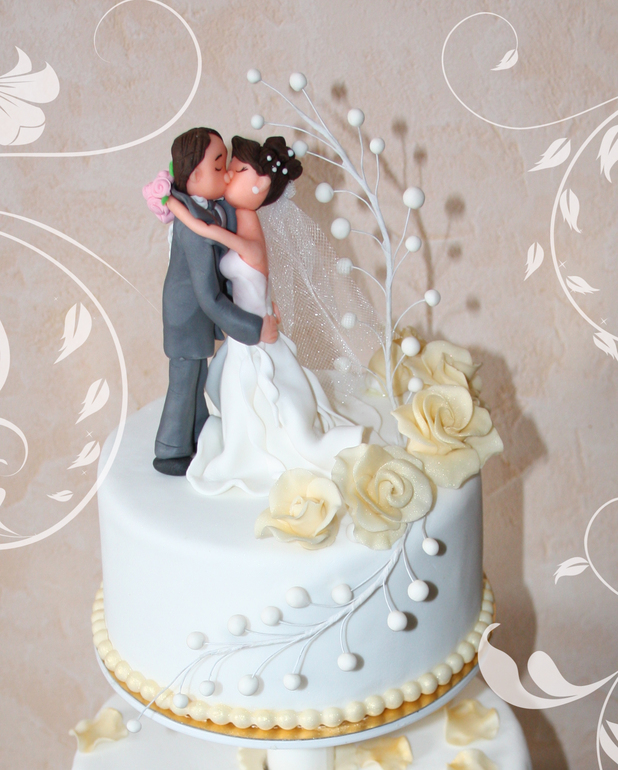 Свадебный Торт  "Сладкий поцелуй"
