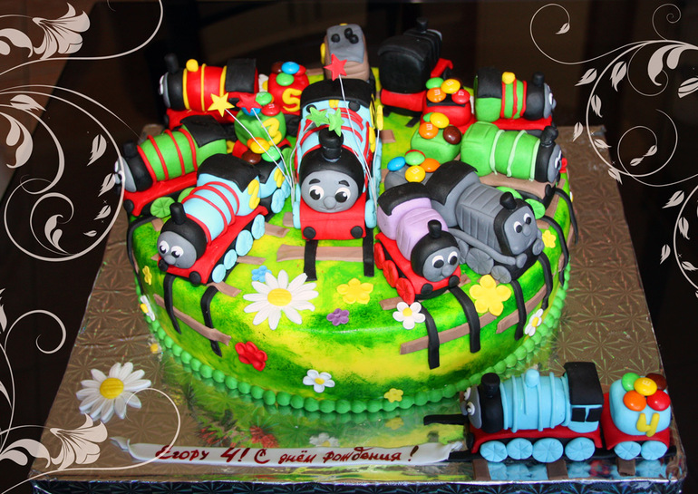 Торт "Томас и его друзья"