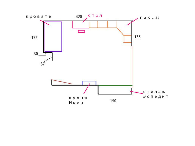 Помогите расставить мебель в детской для 2их девочек.