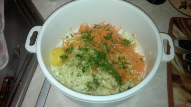 Оладьи из кабачков.