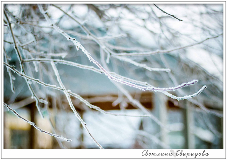 У нас тоже мороз)))