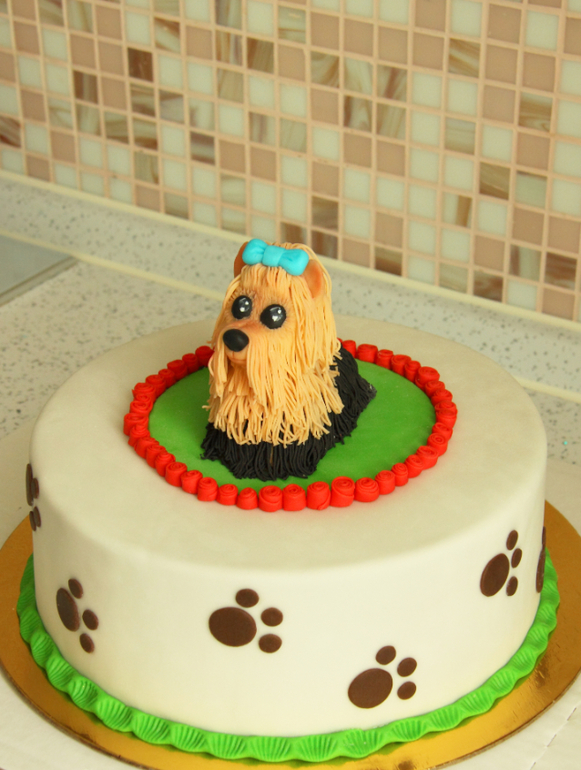 Торт с собачкой