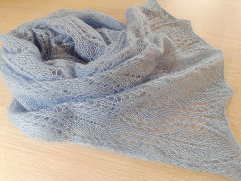 Палантин "Небо февраля"