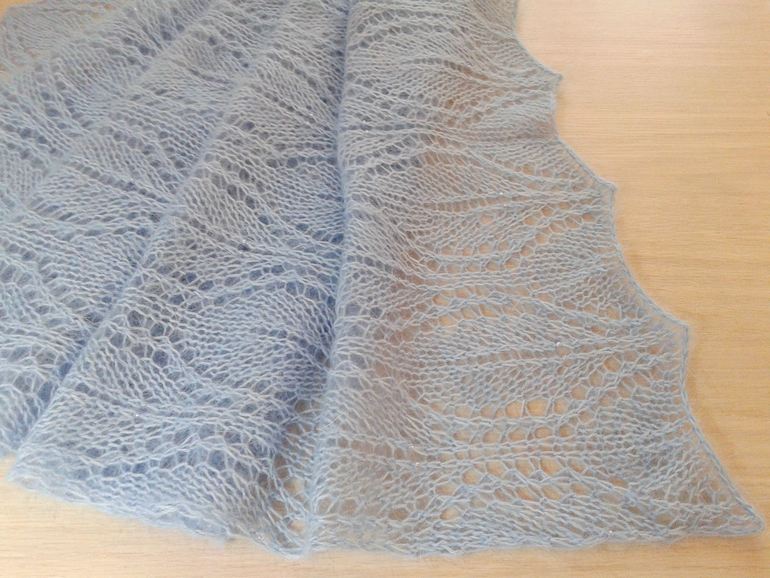 Палантин "Небо февраля"