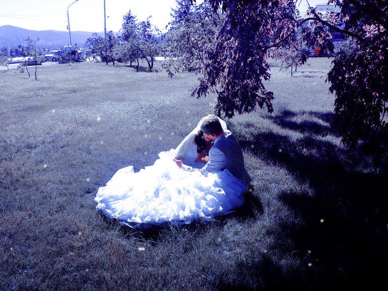 Контрольное задание №45 фиолетово-голубой эффект