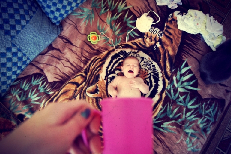 в кружечке))