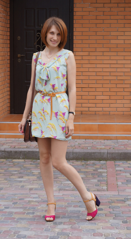 Платье из шарфика ;)