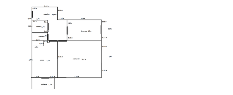 Перенести входную дверь в комнату