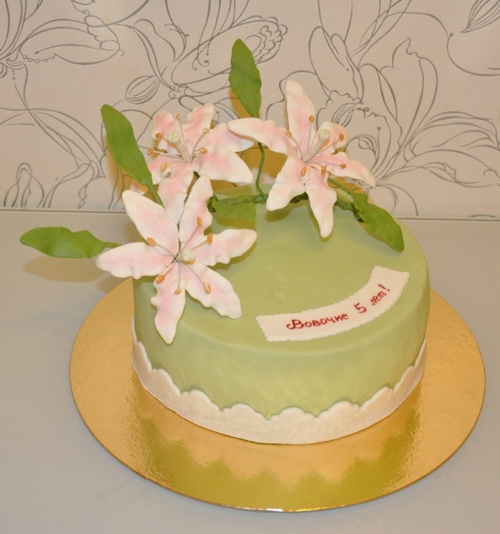 Торт с лилиями!