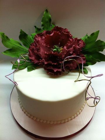 Торт с пионом+разрезик.