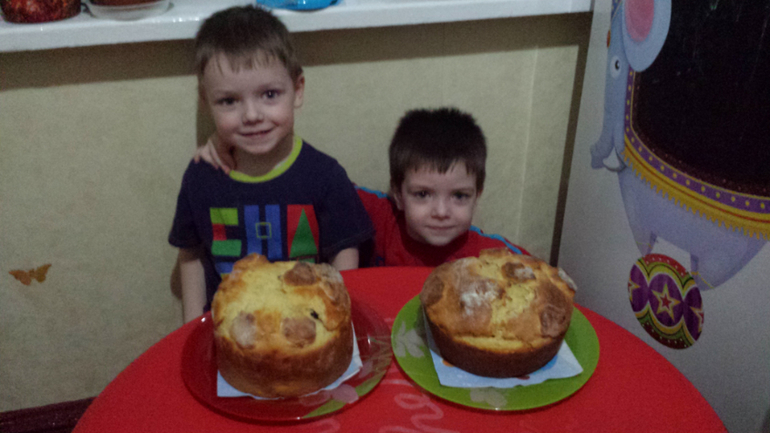 МК от Миши и Ефимки)))))Пасхальные куличи