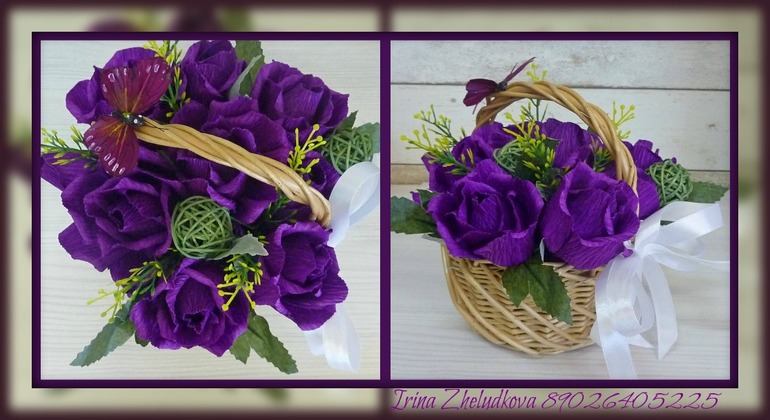 Сиреневые розы