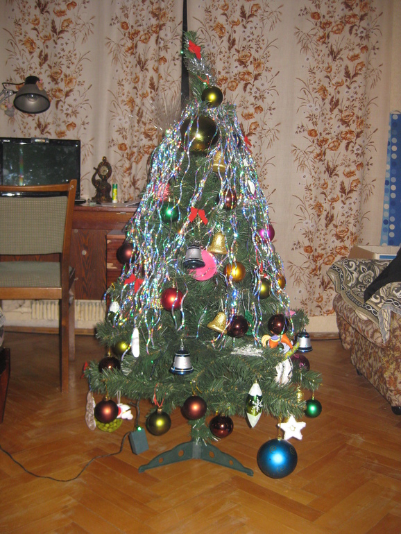 Ну и наша домашняя елочка