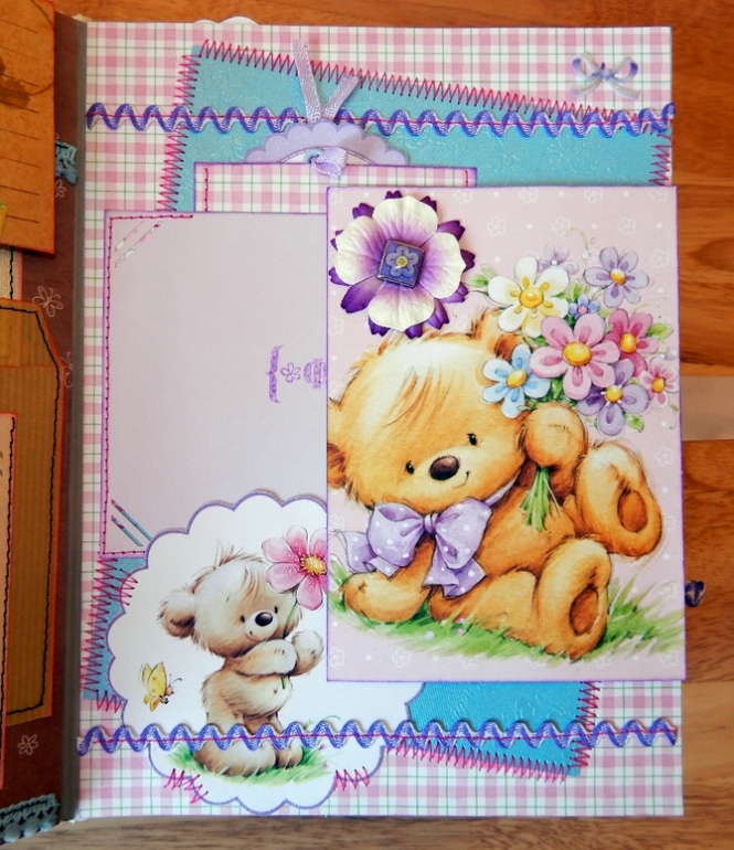 Скрап-альбом "Мой первый год" для маленького мальчика