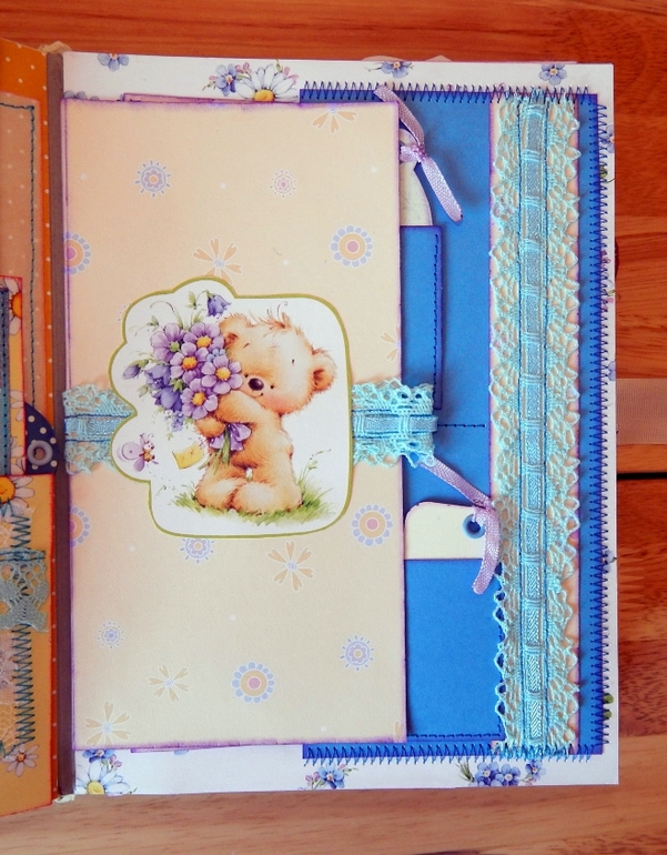 Скрап-альбом "Мой первый год" для маленького мальчика