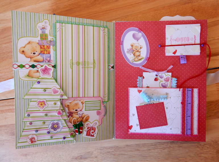 Скрап-альбом "Мой первый год" для маленького мальчика