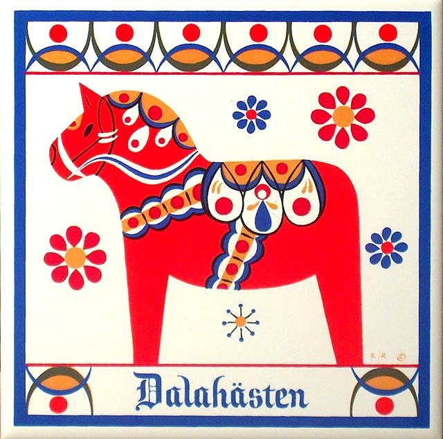 Про символ года. Скандинавская лошадка Dala Horse