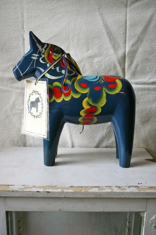 Про символ года. Скандинавская лошадка Dala Horse