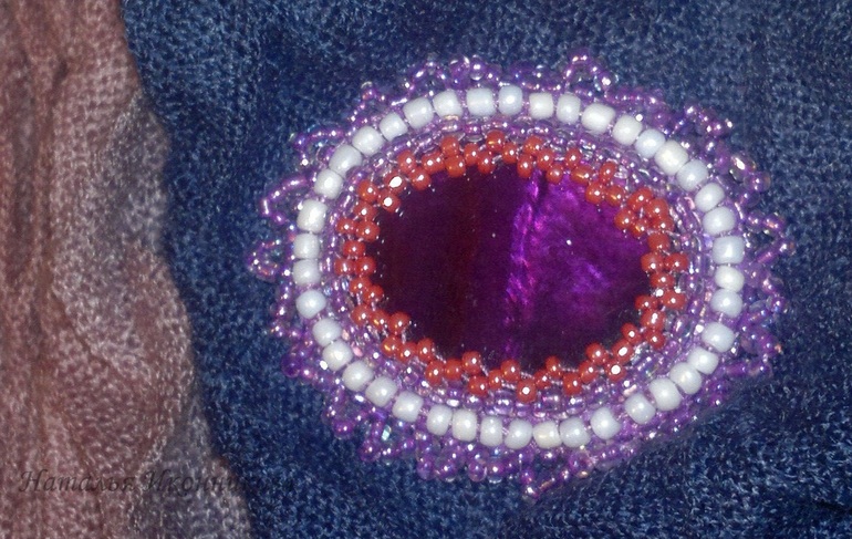 Брошь-Сиреневый туман.