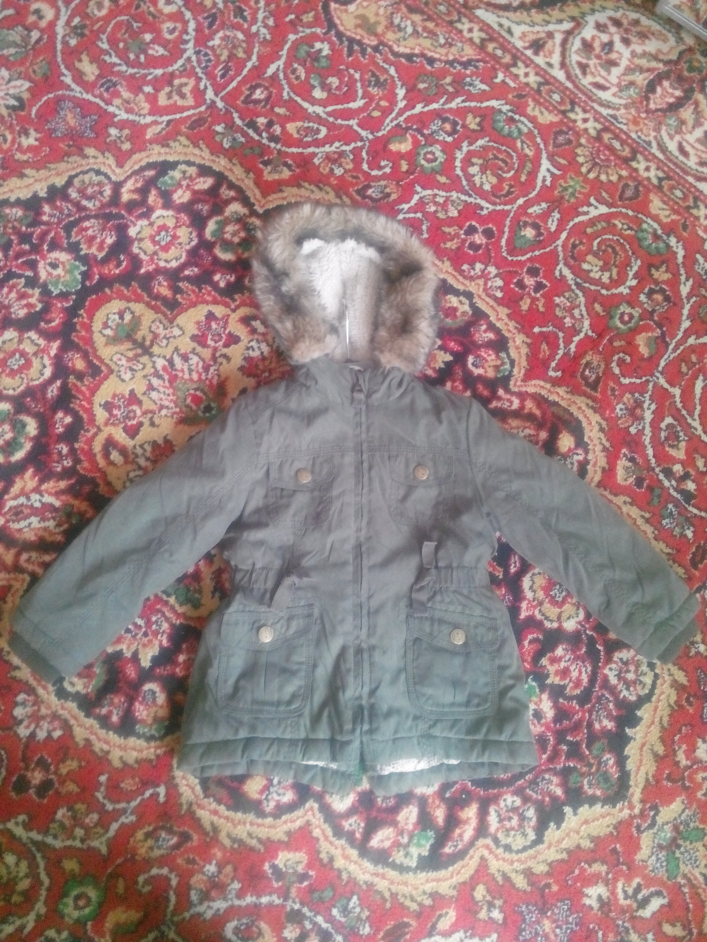 Новая куртка-парка как у мамы 104 размера