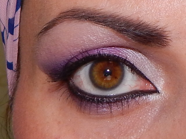 Сиреневый макияж в стиле " Арабский"