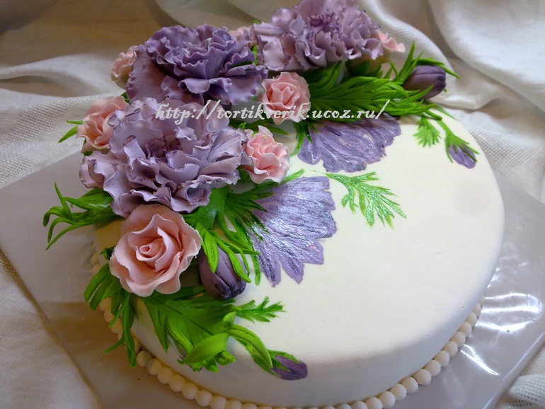 Свадебный с пионами.( скромный)