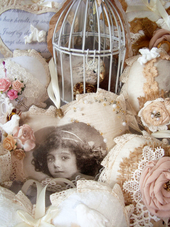 Винтажные сердечки