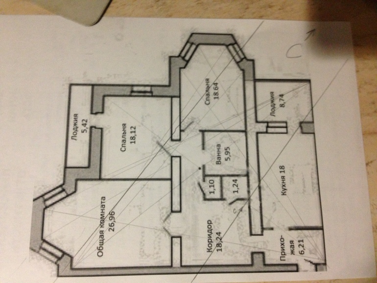 Правильно ли определен центр квартиры?