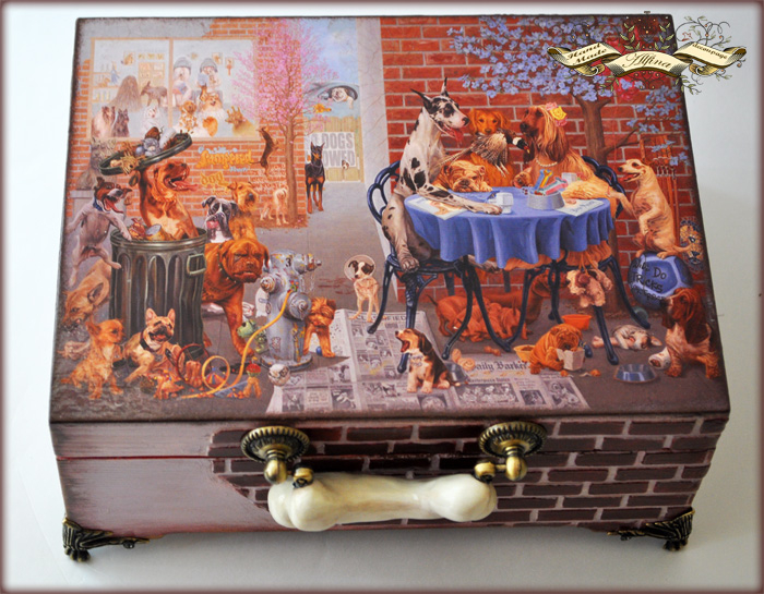 Чайная ...шкатулка "Это собачий мир!"