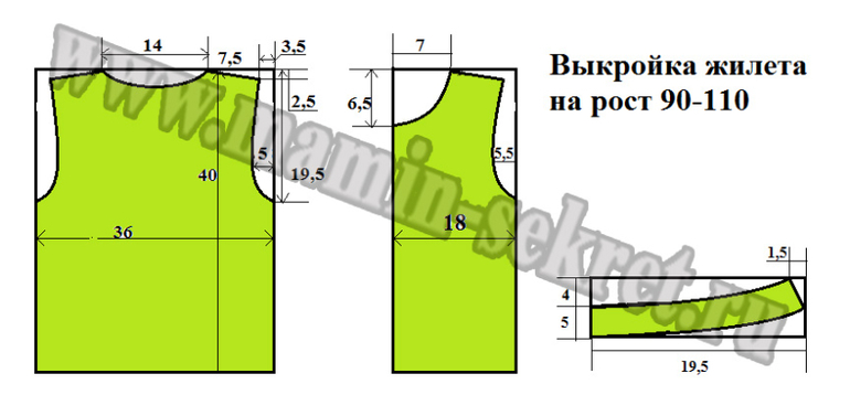 Как сшить жилетку из флиса ребенку