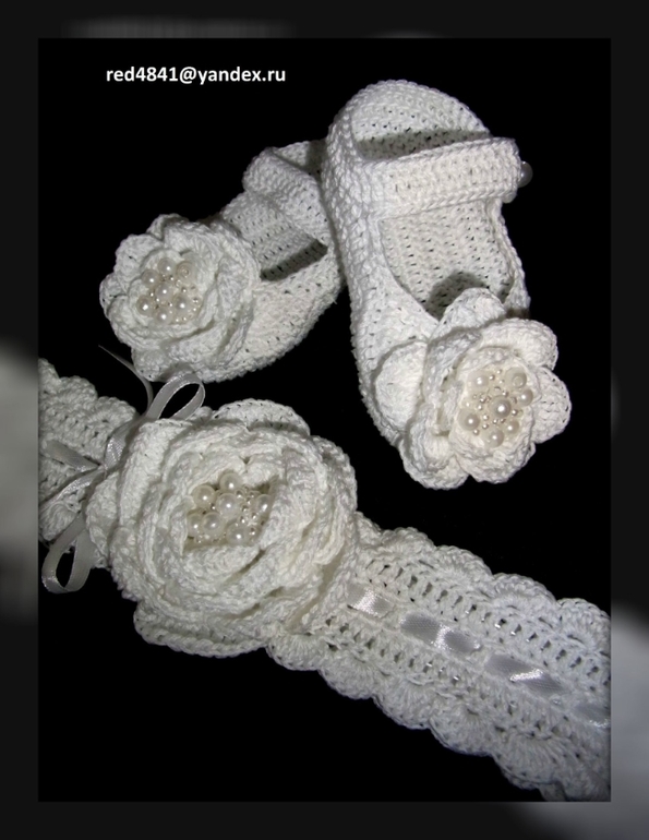 нежнейший комплектик для маленькой принцессы)работы моей подруги