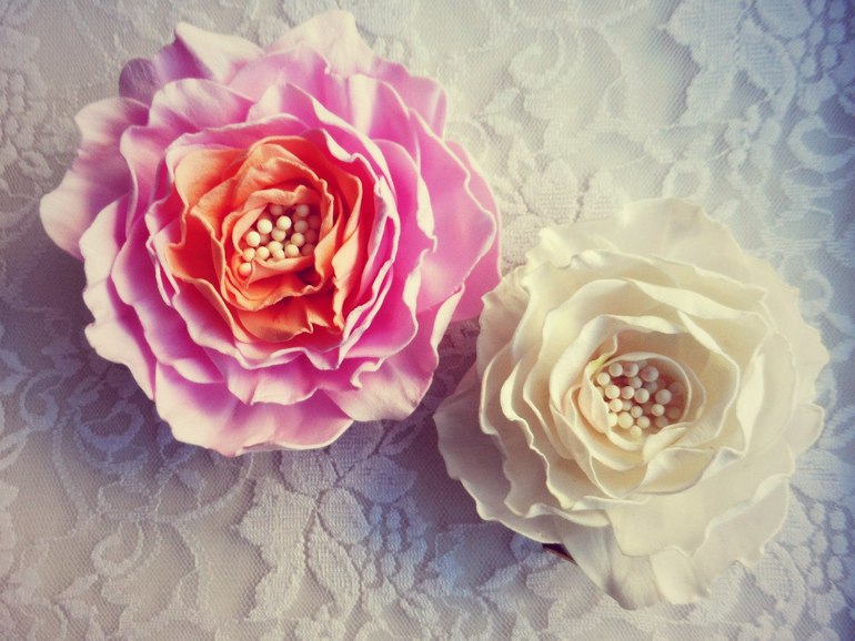 Цветы из фоамирана. Продолжение