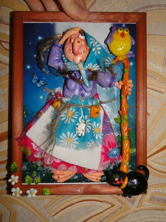 Баба яга рисунки поделки 10