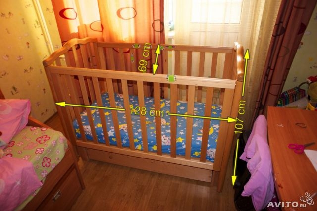 Детская кроватка Кубаньлесстрой Лель