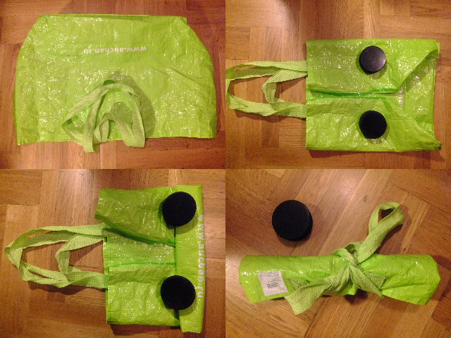 Превращаются пакеты в аккуратные рулеты