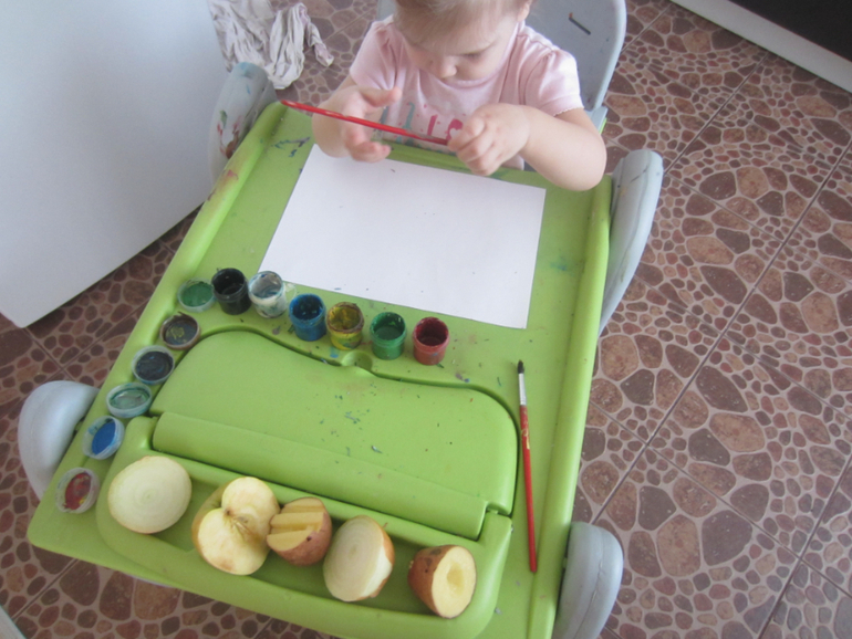 Урок рисования №2 (рисование овощами и фруктами)