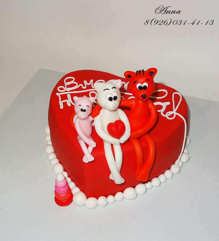 Торт "Семейство котят"