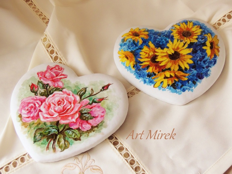 Пряник "Цветочное сердце"