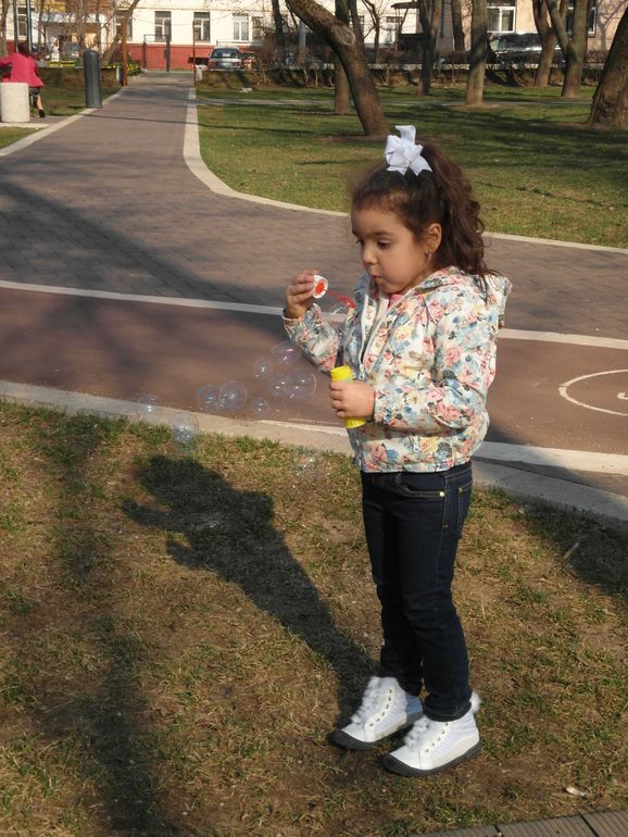 На прогулке!