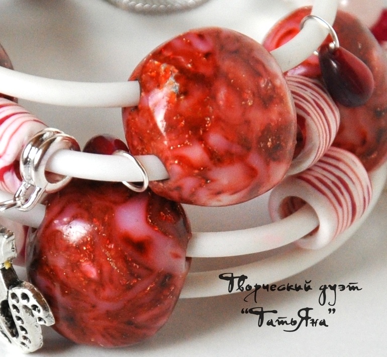 Браслет "Сладкая кошечка" и Бусы "Арахисовые"