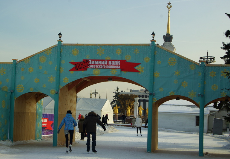 ВВЦ зимой)
