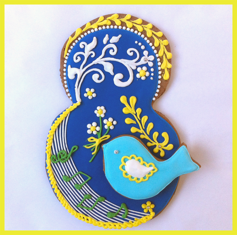 Весенние пряничные восьмерки в лютый мороз))